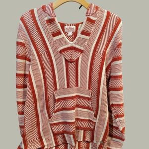 True Religion Red and White Striped Jacket